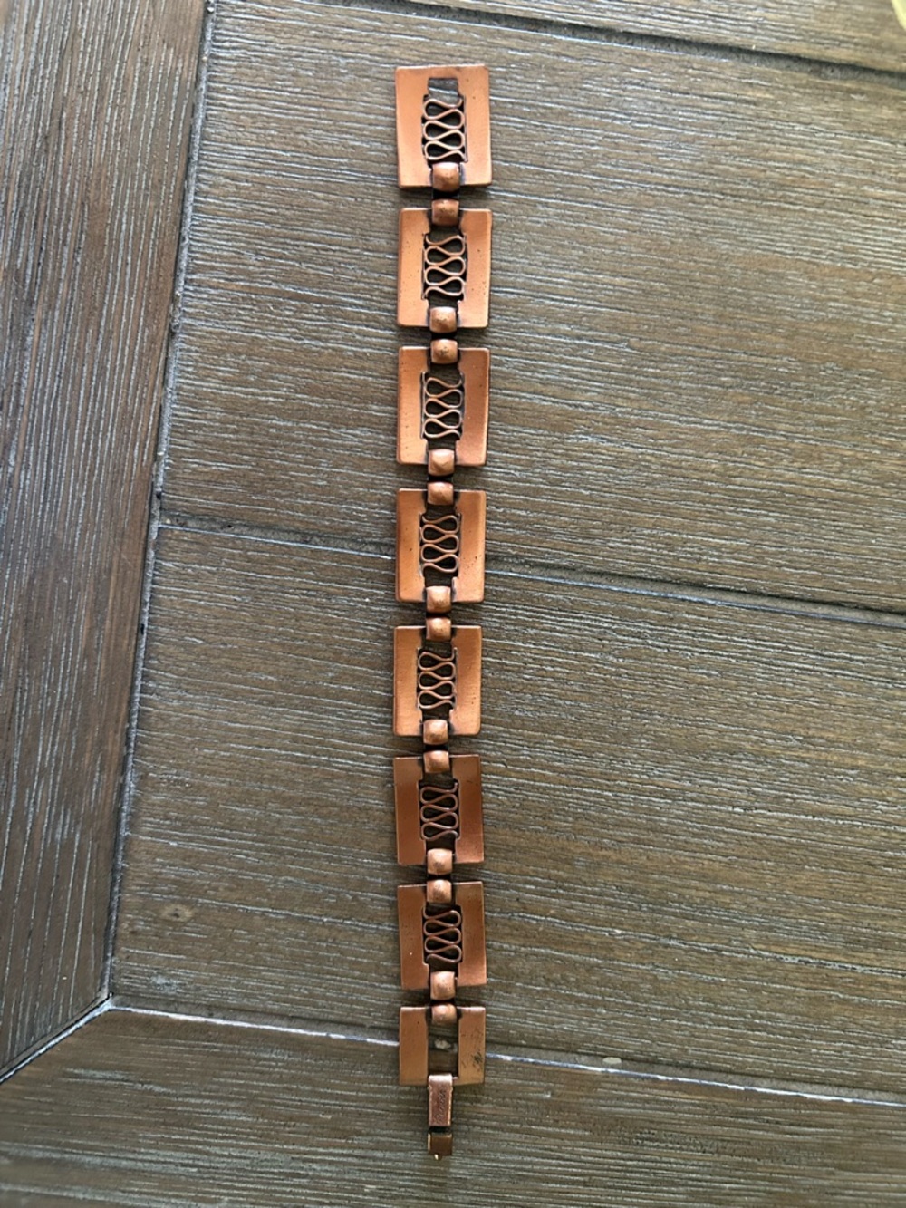 Renoir Vtg Copper link Bracelet Unisex - Picture 6 of 9